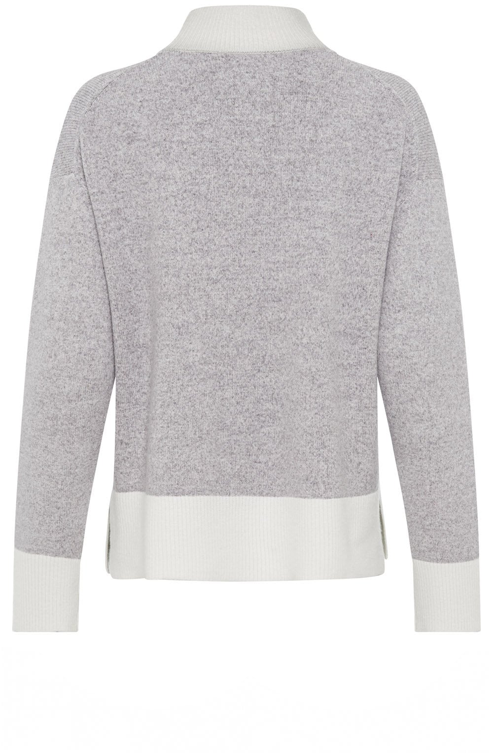 Misty Grey High Neck Relaxed Cora Jumper