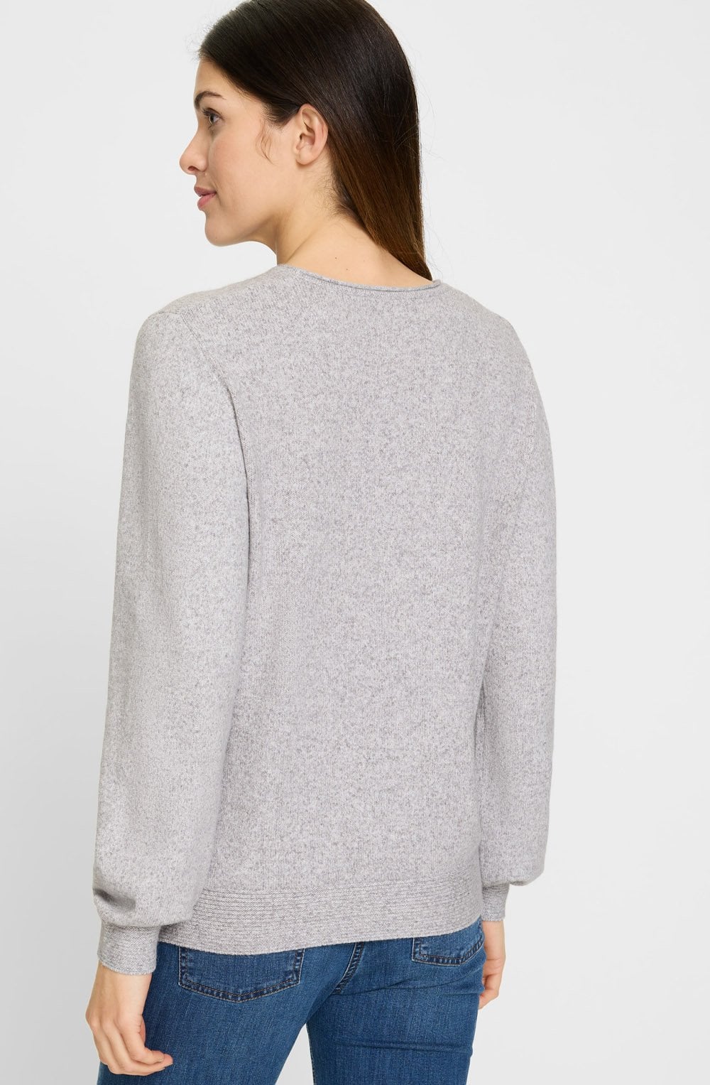 Misty Grey Round Neck Henny Jumper