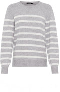 Misty Grey Striped Henny Jumper