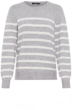 Misty Grey Striped Henny Jumper
