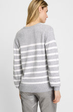 Misty Grey Striped Henny Jumper