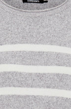 Misty Grey Striped Henny Jumper
