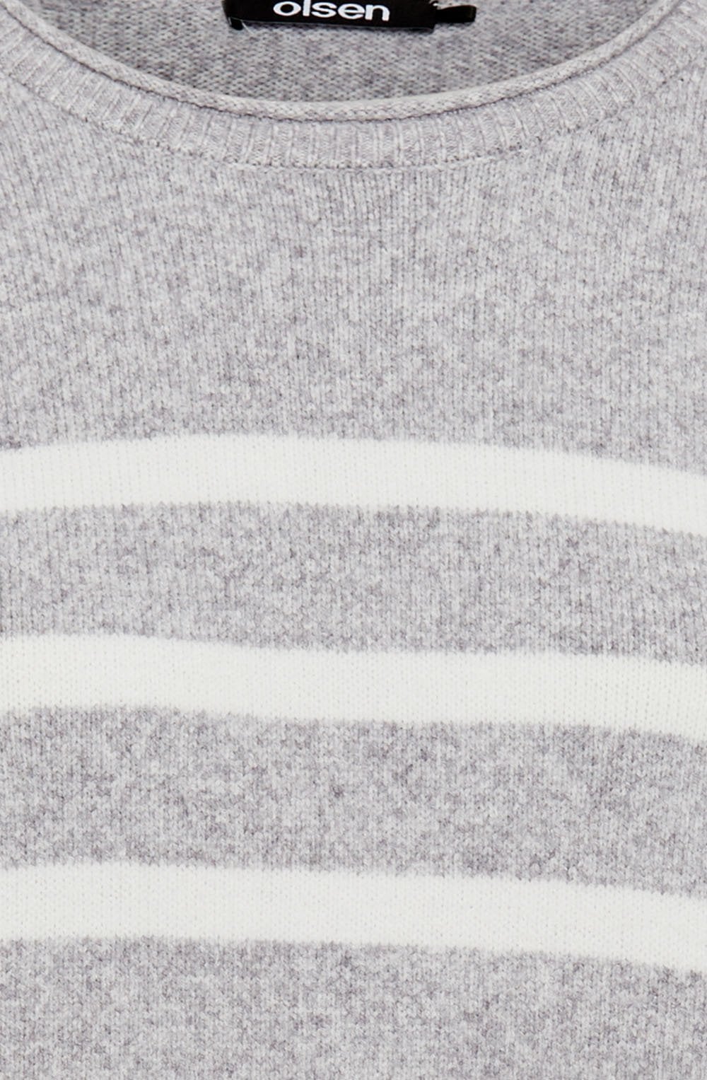 Misty Grey Striped Henny Jumper
