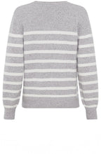 Misty Grey Striped Henny Jumper