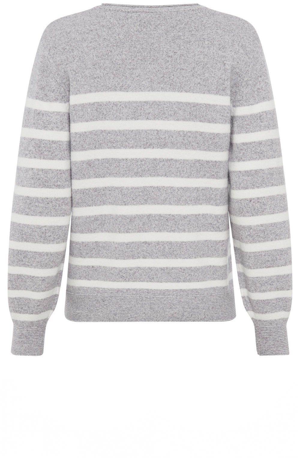 Misty Grey Striped Henny Jumper