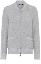 Misty Grey Textured Knit Henny Cardigan