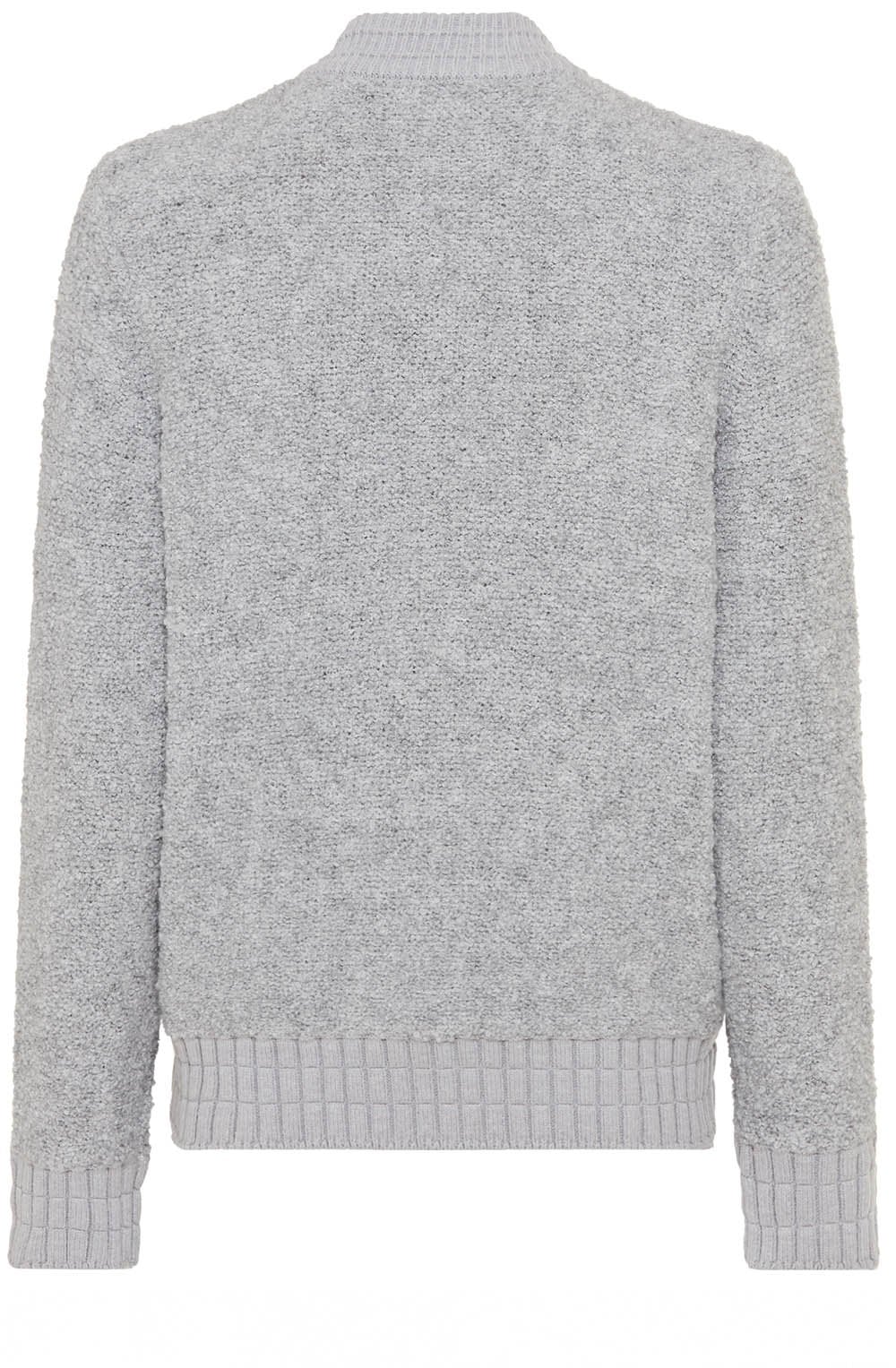 Misty Grey Textured Knit Henny Cardigan