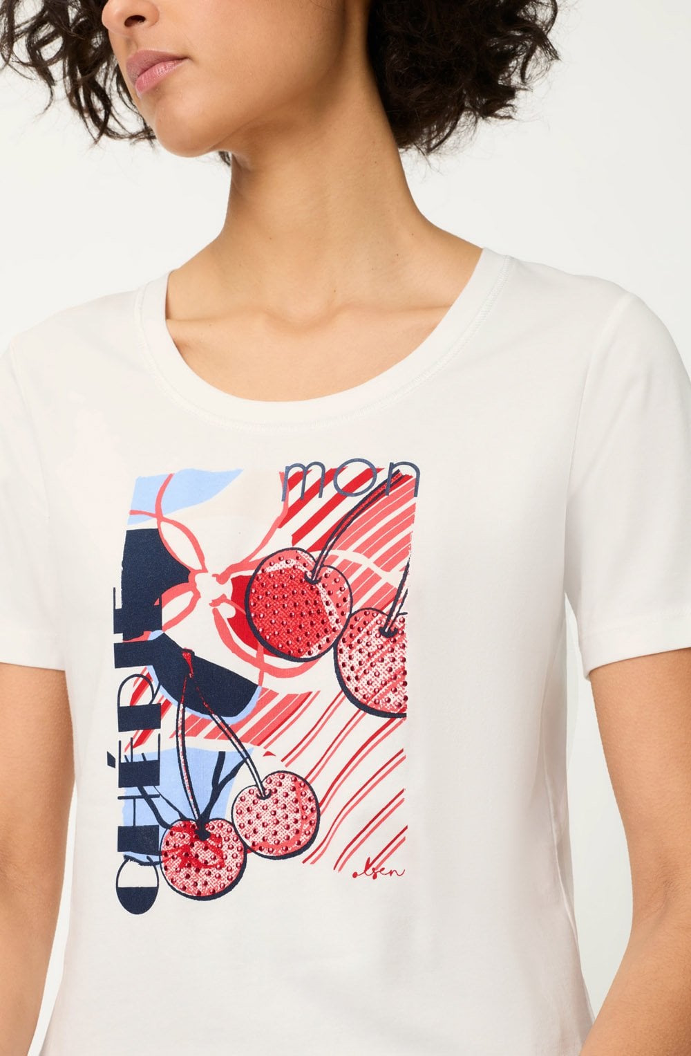 Mon Cherie Off White Edda T Shirt