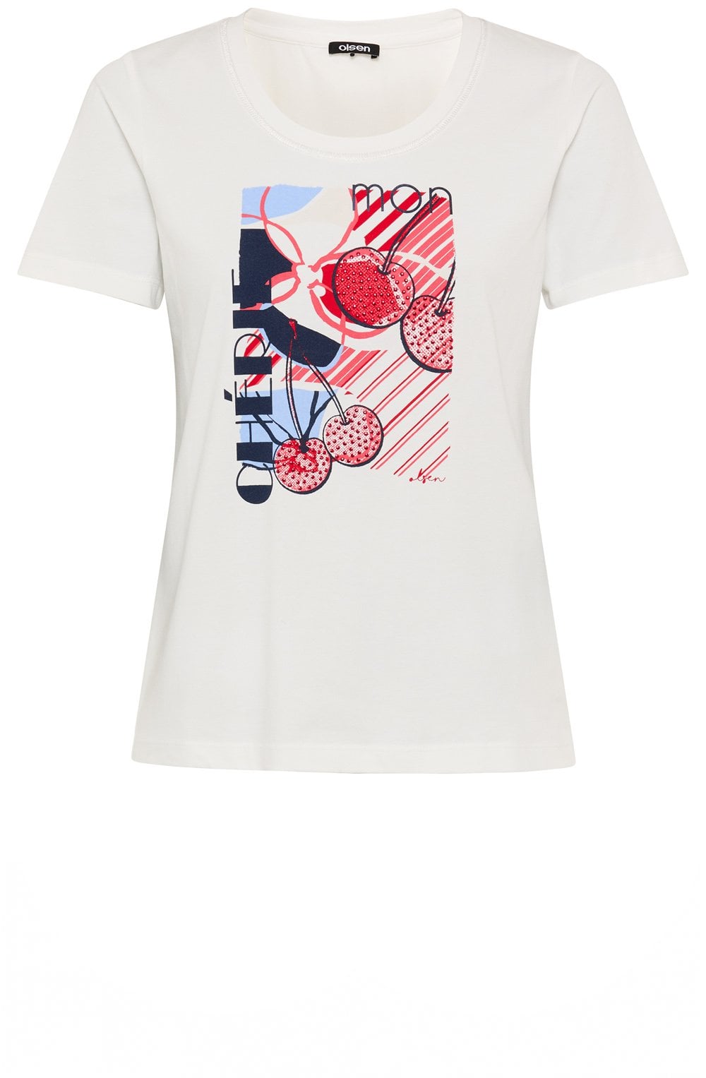 Mon Cherie Off White Edda T Shirt