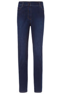 Mona Dark Denim Straight Jeans