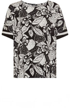 Monochrome Bold Floral Print Blouse