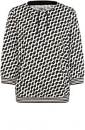 Monochrome Fitted Hem Clara Top