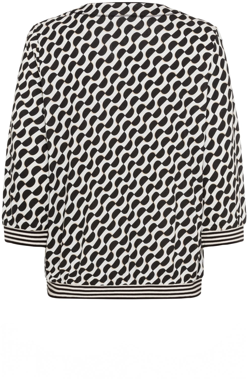 Monochrome Fitted Hem Clara Top