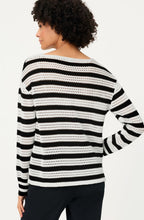 Monochrome Floral Stripe Henny Jumper