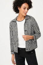 Monochrome Stripe Design Cardigan