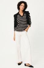 Monochrome Striped Cora Lightweight Sweatshirt