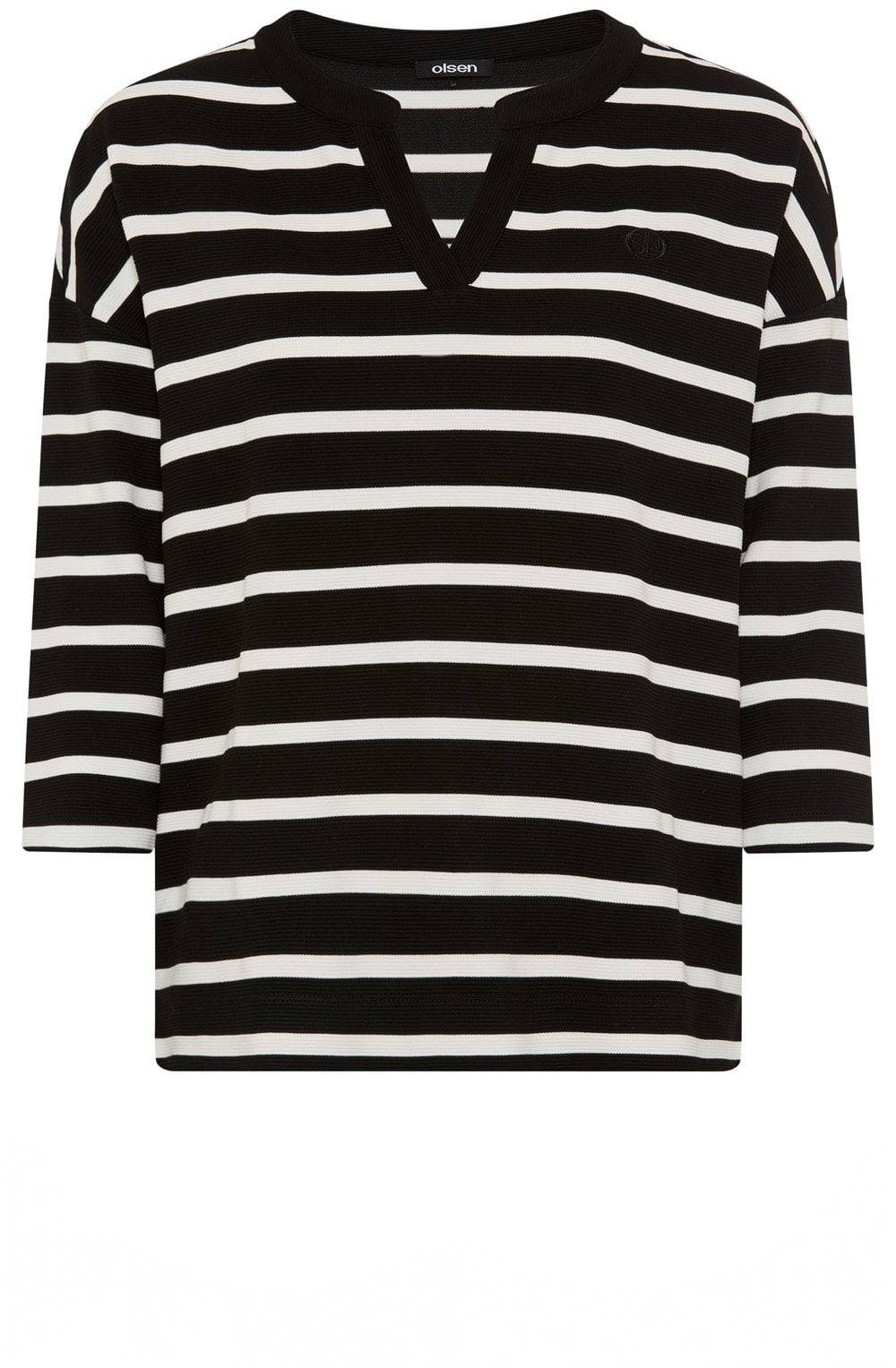 Monochrome Striped Cora Lightweight Sweatshirt