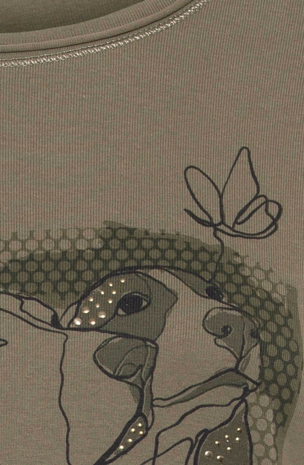 Moss Green Basset Hound Top