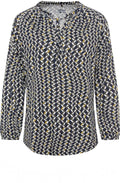 Moss Ruffle Collar Top