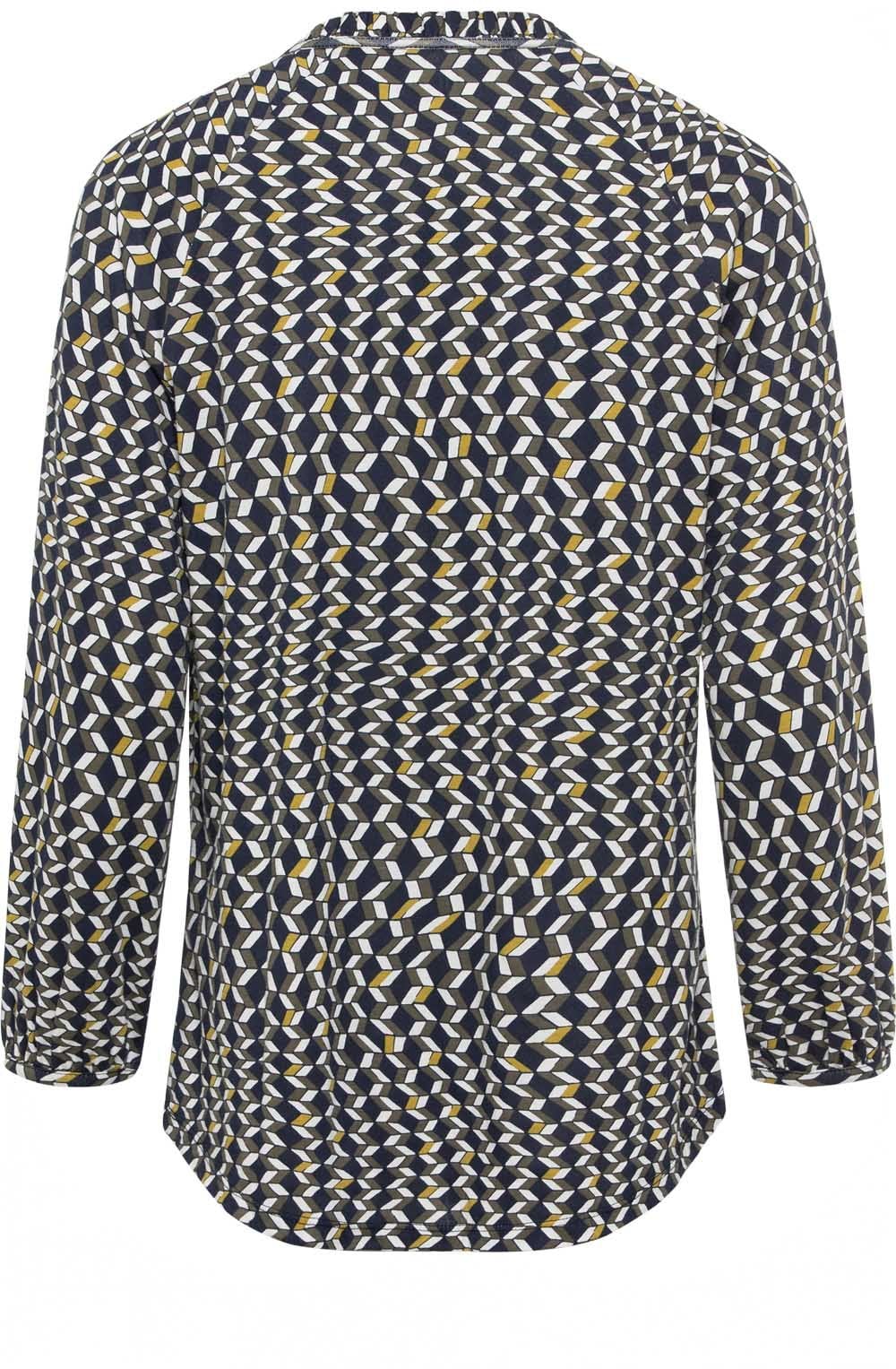 Moss Ruffle Collar Top