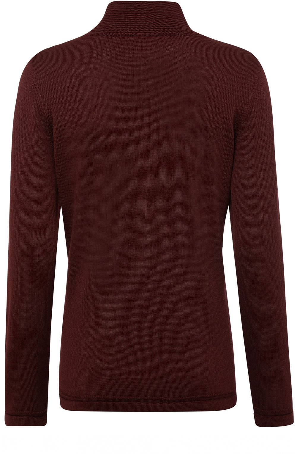 Mulberry Red Horizontal Ribbed Cardigan