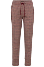 Mulberry Red Mini Houndstooth Lisa Trousers