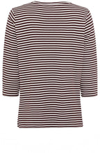 Mulberry Red Striped Hannah Top