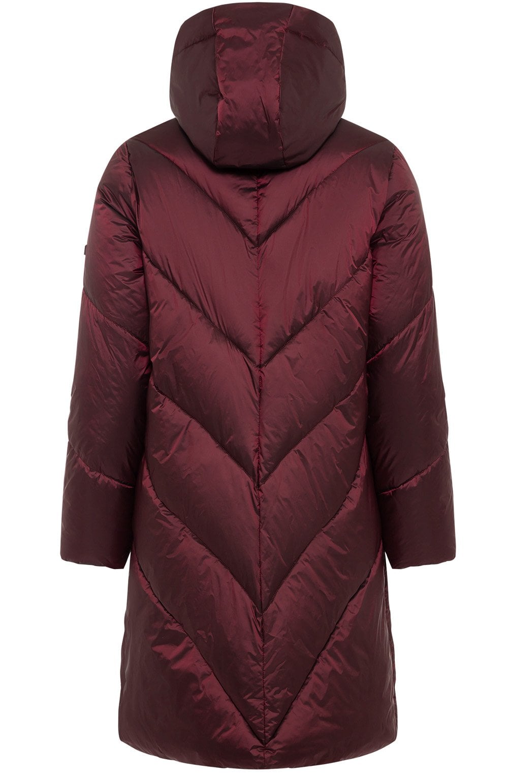 Mulberry Red Two Way Zip Coat