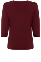 Mulberry Red V Neck Jersey Top