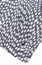 Navy Abstract Square Print T Shirt