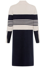 Navy and Stone Fine Knit Dress
