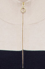 Navy and Stone Fine Knit Dress