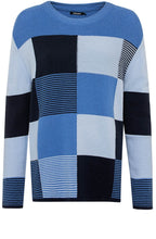 Navy Block Design Jumper