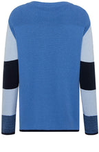 Navy Block Design Jumper
