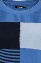 Navy Block Design Jumper