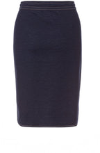 Navy Denim Effect Skirt