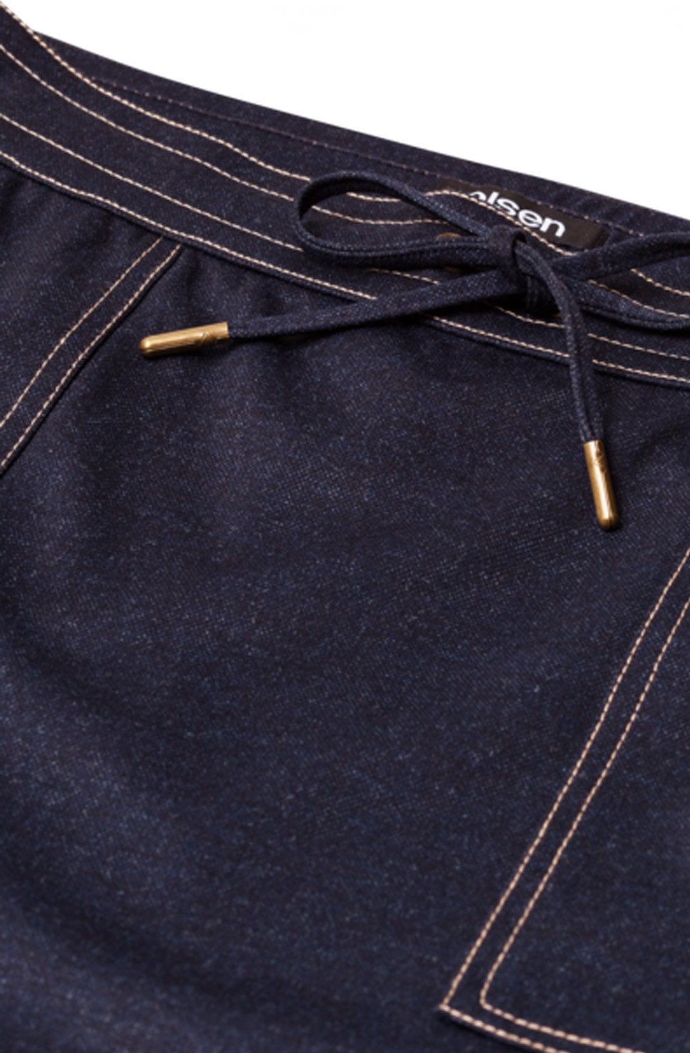 Navy Denim Effect Skirt