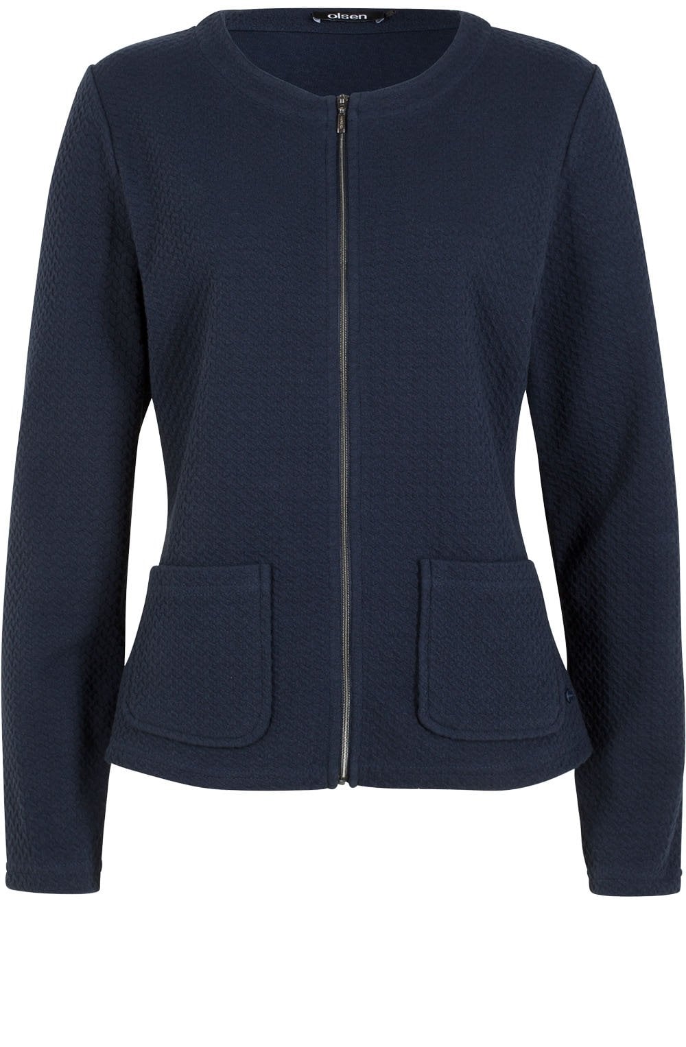 Navy Embossed Jacket
