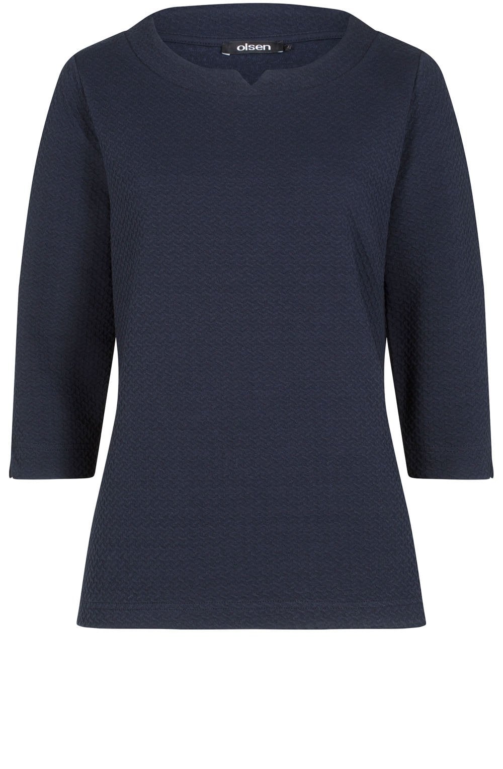 Navy Embossed Top
