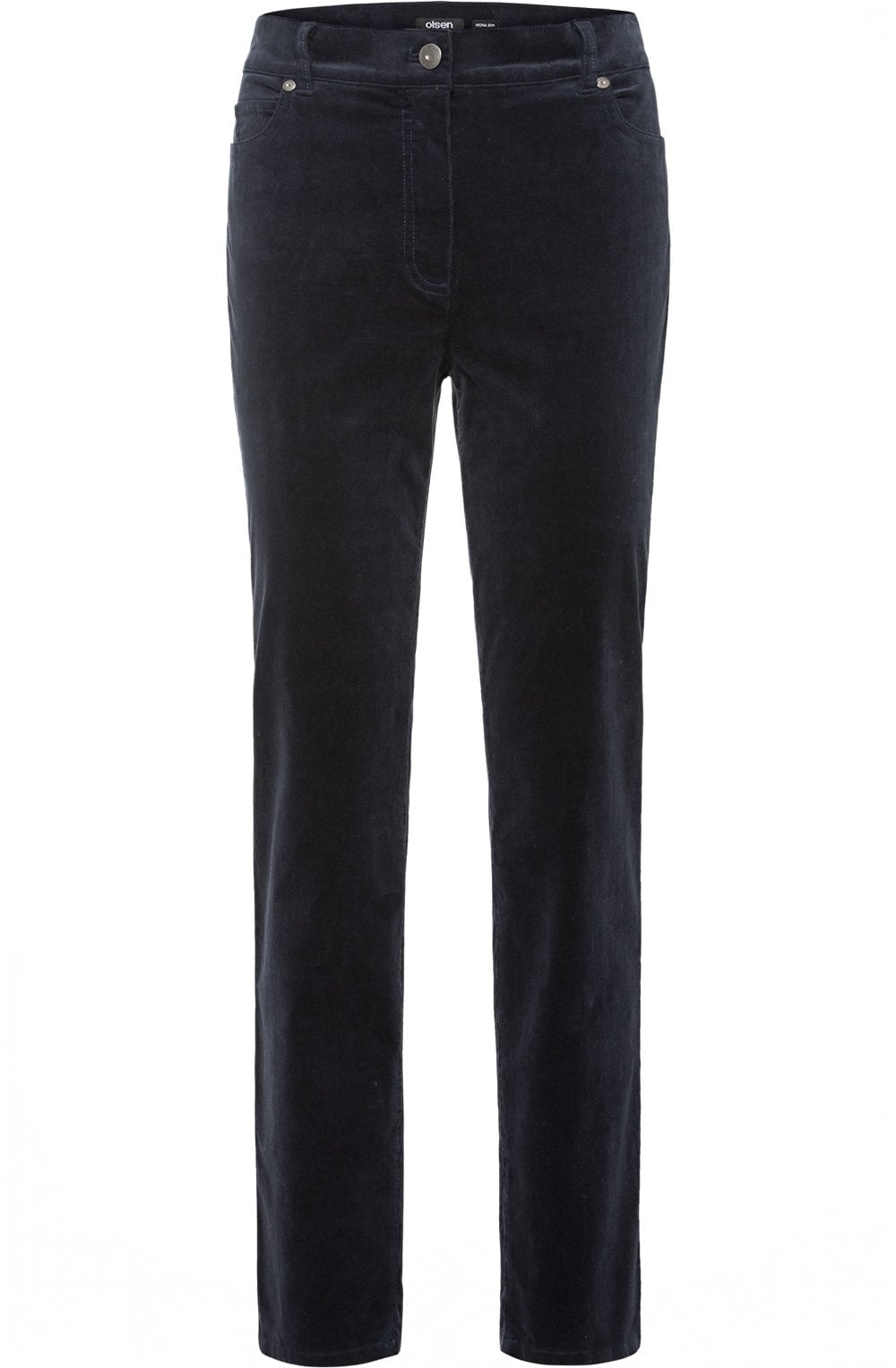 Navy Fine Cord Mona Trousers