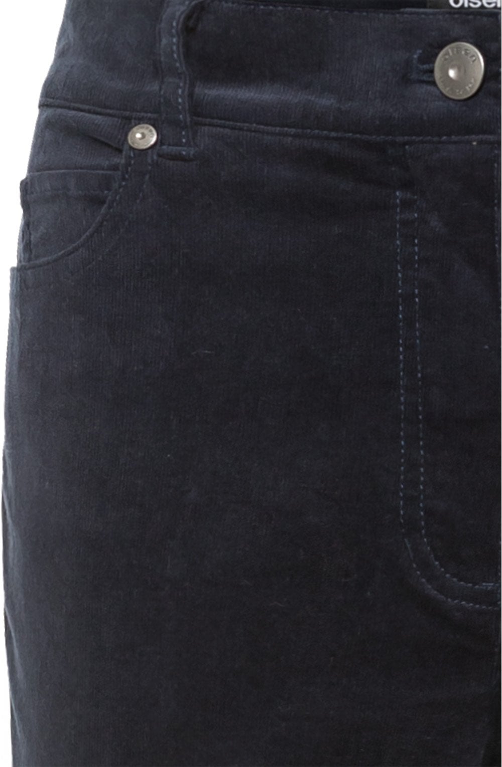 Navy Fine Cord Mona Trousers