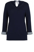 Navy Fine Knit Jumper