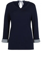 Navy Fine Knit Jumper