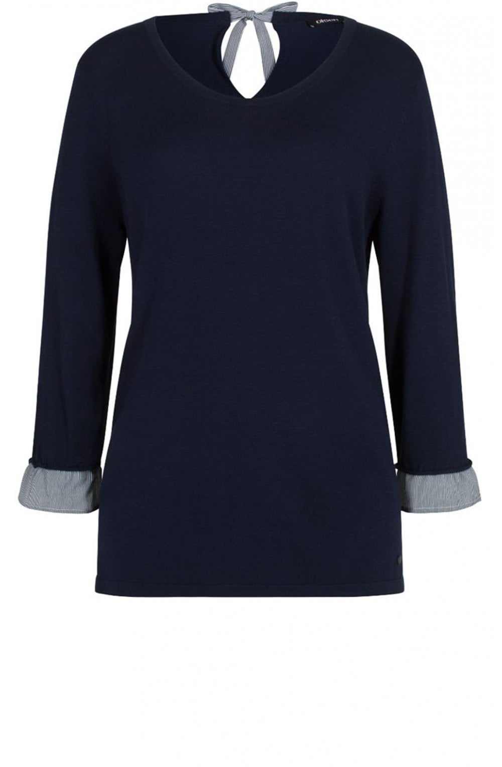 Navy Fine Knit Jumper