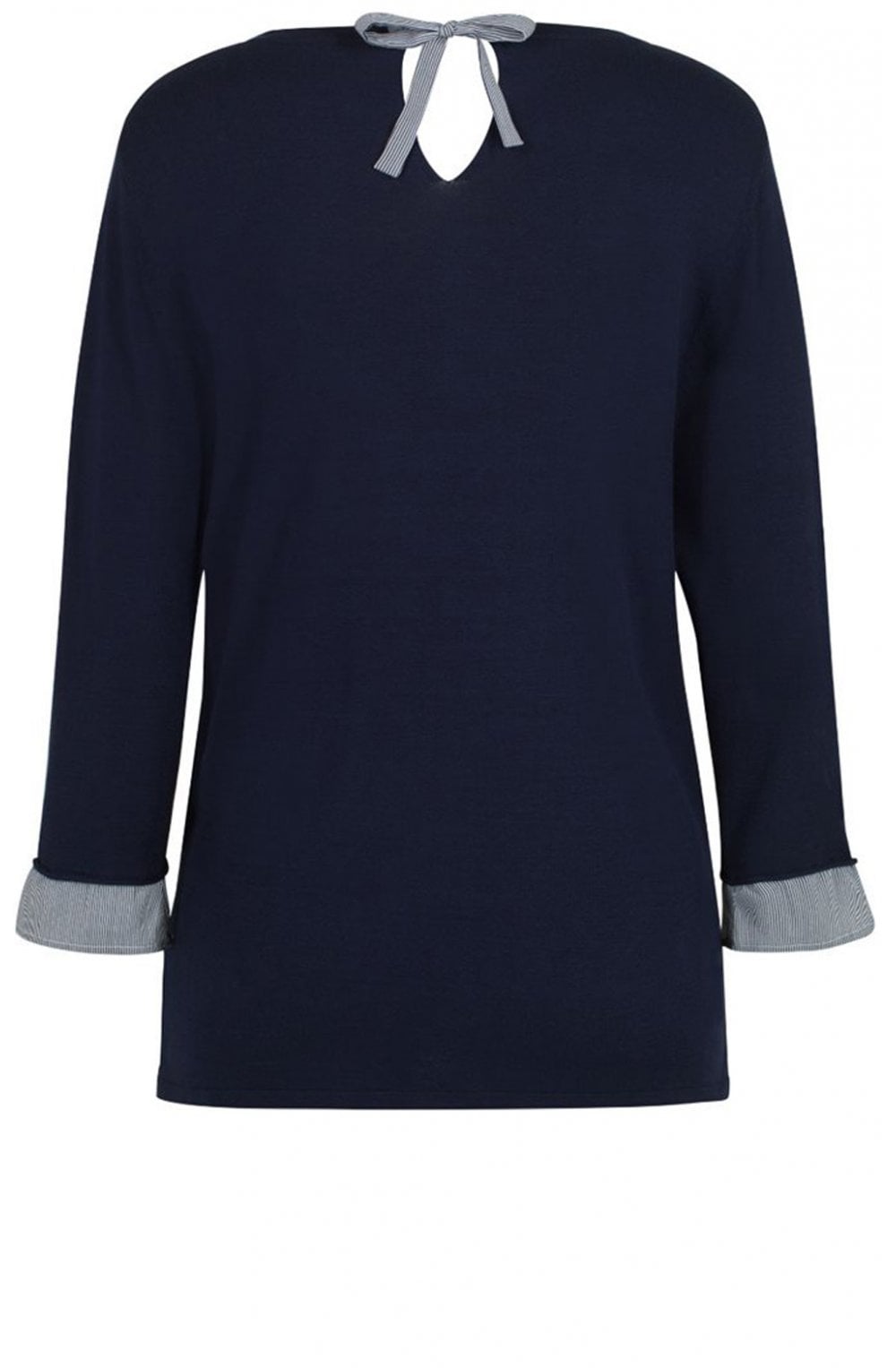 Navy Fine Knit Jumper