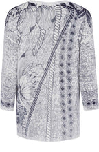 Navy Floral Print Jumper