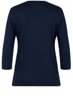 Navy Jersey Top