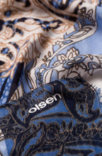 Navy Patterned Scarf