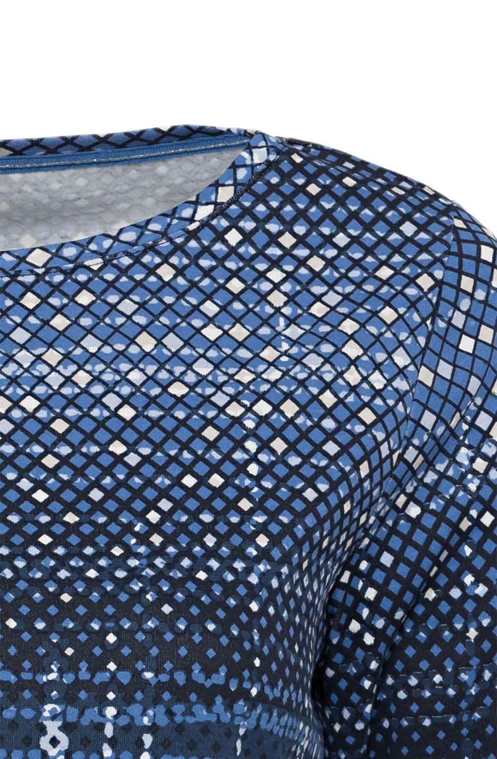 Navy Patterned Top