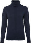 Navy Polo Neck Jumper